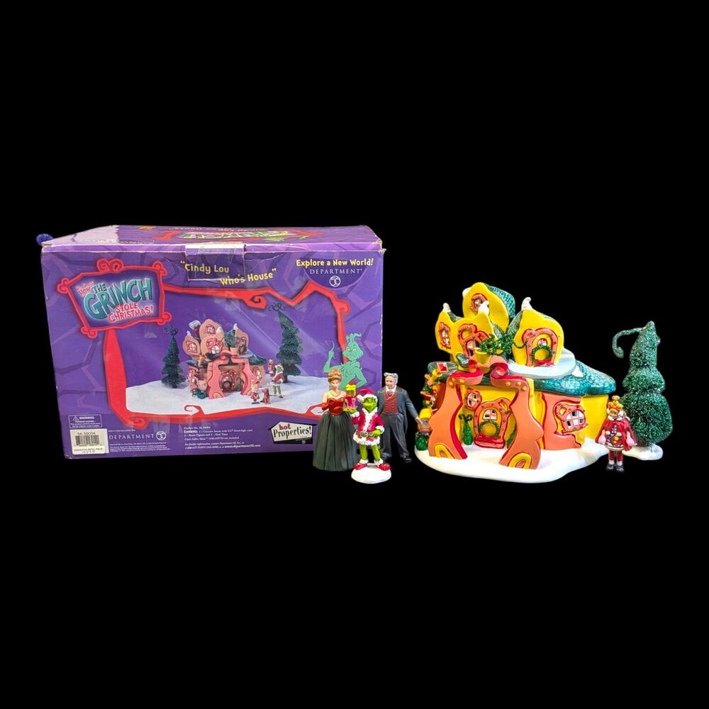 Dept 56 THE GRINCH Christmas Village Cindy Lou Who's House 59004 **As Is
